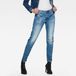 G-Star Arc 3D Low Boyfriend Wmn Jeans Dames Authentic Faded Blue Baumwolle/Elasthan Maat 27/28