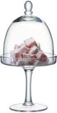 L.S.A. Serve Serveerschaal op Voet met Stolp ø 15 cm - Glas - Transparant