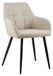 Beige fauteuil met een elegante uitstraling
