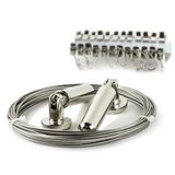 Gordijn Drape Wire staaf Set met 24 Clips Multifunctionele Set Hang Foto's, Opmerkingen, Kunst