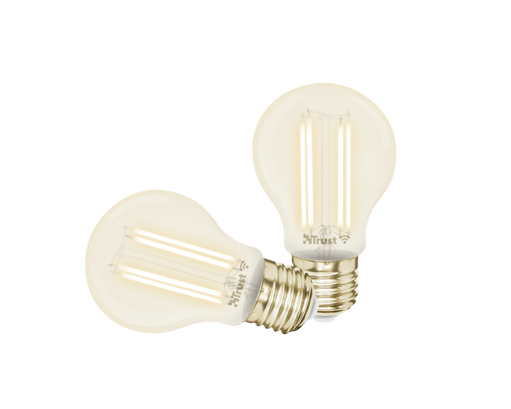 Trust 71300 Smart Wifi Lamp - Zwart - E27 - 470 Lumen - Dimmable