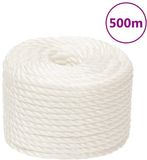 vidaXL Werktouw 10 mm 500 m polypropeen wit