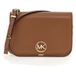 Michael Kors Messenger Cross Body Bag In Brown Leather