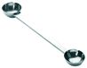 ibili 741600 dubbele meloensnijder 2,5/3 cm, roestvrij staal, zilver, 20 x 3 x 3 cm