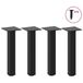 vidaXL Salontafelpoten - 4 stuks - 44 cm - Metaal - Zwart