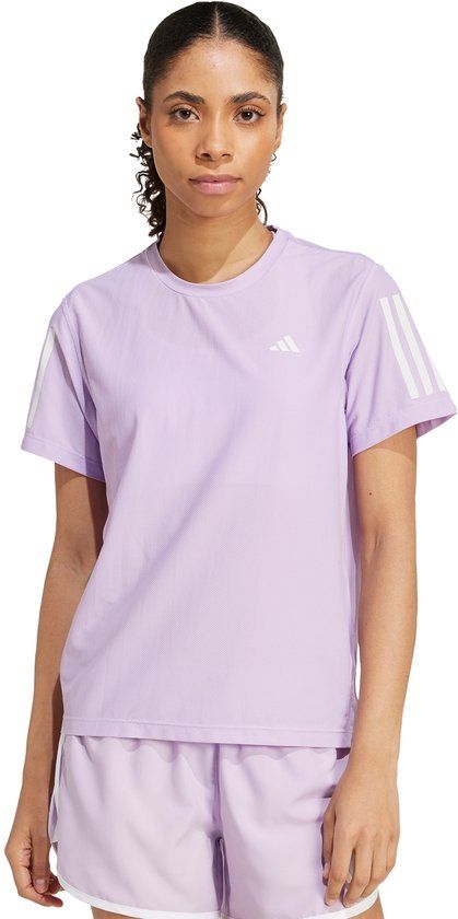 adidas Performance Own The Run T-Shirt - Dames - Paars - Maat M - Herfst/Winter 2025