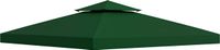 Outsunny Toile de auvent de remplacement Polyester 300x300cm Vert