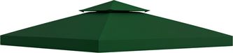Outsunny Toile de auvent de remplacement Polyester 300x300cm Vert