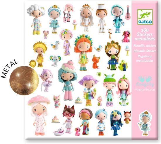 Djeco | 160 Metallic Stickers De Kleine Wereld Van Tinyly