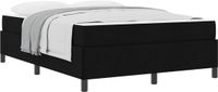vidaXL Boxspringbed Zwart 140 x 190 cm Stof