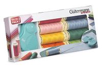 Gutermann Creativ Allesnaaigaren - Set van 8 spoelen van 100 m + 28 mm PRYM opvouwbare roterende snijder, heldere kleuren