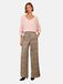 Love & Roses Broek bruin / grijs / pink