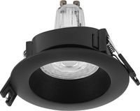 Osram Spot Set LED Einbaustrahler GU10 Press 2,6W Schwarz, 200lm 2700K Warmweiß, CRI≥80, Kunststoffgehäuse, 5er-Set