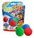 CRAZE INKEE Paw Patrol badbommen voor kinderen, 3 stuks, badbruisballen in 3 kleuren met jojoba-olie en kersenlolli aroma, 3 x 50 g, badaccessoire voor kinderen