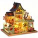Solidchoice - Kit de bricolage miniature pour maison de poupée avec meubles et musique