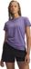 Under Armour UA Rival Core SS-PPL Dames Sportshirt - Paars Luxe - L