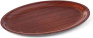 HENDI Ovaal dienblad met antislipcoating – mahonie – 230x160 mm