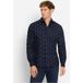 OLYMP Casual Regular Fit Flanellen Overhemd marine, Bedrukt
