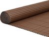 Clôture de jardin double face marron 1,8x5 m PVC