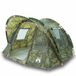 vidaXL Tunneltent 2-persoons waterdicht camouflage polyester groen