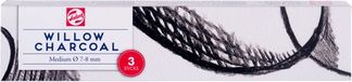 Talens Houtskool - Medium Wilg Houtskool Sticks - 3 Pack