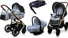 BabyLux® Aspero | 4in1 Poussette | Silver Flex Black | Poussette combinée | Ensemble de poussettes |