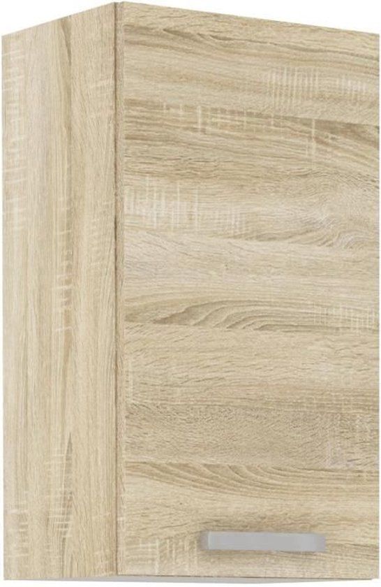 BigBuy TradinQ Hoge kast met 1 draaideur - Sonoma eiken decor - B 40 x D 31,6 x 72 cm