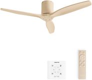 Create - Stille 40W Plafondventilator met Technische ABS Bladen - WIND CALM - Zand - 132 cm