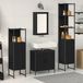 Maison Exclusive - Ensemble de salle de bain avec étagère 4 pièces Noir