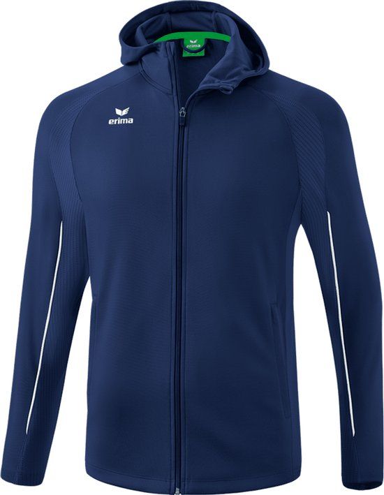 Erima Liga Star Trainingsjack Met Capuchon Heren - New Navy / Wit - Maat M