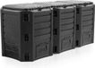 Système de compostage sans marque 1200 litres - 3 cuves - noir