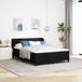 Maison Exclusive - Boxspringbed met hoofdeinde, noir, 140 x 200 cm, gestoffeerd