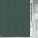 Spirella Douchegordijn Polyester – Anti-Schimmel Douchegordijn met Stijlvol Design – Geschikt voor Elke Badkamer – Groen