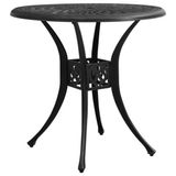 vidaXL Tuintafel 78x78x72 cm Gietaluminium Zwart