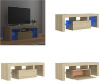 vidaXL Tv-meubel met LED-verlichting 120x35x40cm sonoma eikenkleurig
