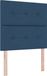 vidaXL LED Boxspringbed met hoofdeinde, Blauw, 80 x 200 cm, Stof