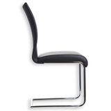 IDIMEX Fauteuil ALADINO, set van 4 stuks, noir