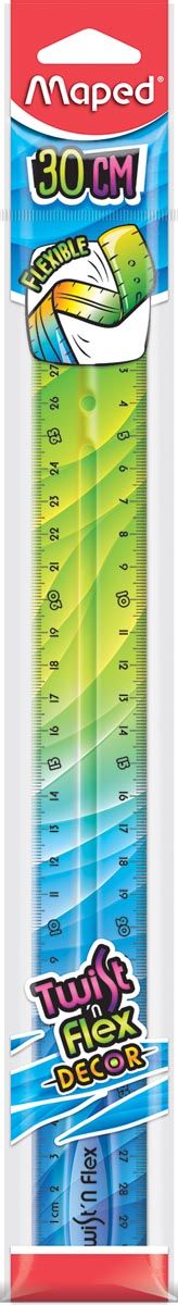 Maped Office lat Twist N Flex Decor 30 cm ophangetui met 1 stuk