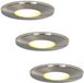 HOFTRONIC Spots encastrables salle de bain - LED - Dimmable - 5W - Blanc Chaud - 3 spots