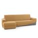 FAVERTI Overtrek voor chaise longue, kort hoekdeel links (voorzijde), model Novele, super verstelbare hoes voor chaise longue, geel, hoogwaardige bescherming van jacquard-stof, katoengevoel