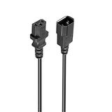 Ewent EW-190200-020-N-P elektrische kabel, zwart, 1,8 m, C14-koppeling C13