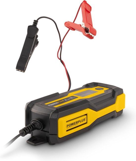 Powerplus POWX4203 Acculader - 12V - 4A - 3 tot 120Ah - voor auto, motor, caravan, scooter, boot