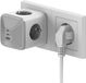 SURIGHT Stekkerdoos met 4 stopcontacten - 7-in-1 meervoudige stekkerdoos met 1 USB A 3 USB C PD33W - Meervoudige stekker - Kubus