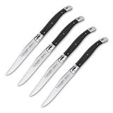 3 Claveles 1481 set 4 steakmessen, 11,5 cm, bistromes, roestvrij staal, zwart, 30 x 12