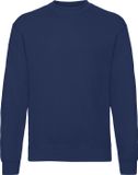 Fruit of the Loom Donker Blauwe unisex sweater Classic maat 2XL