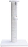 Beeztees Serpa Katten Krabpaal - Omwikkeld met touw - Met balletje - Wit - 35x35x60 cm