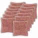 vidaXL - Kussensloop - 12 stuks - HEERLEN - Roze - 50 x 50 cm - PV Fleece