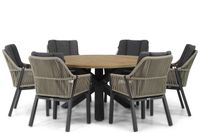 Lifestyle Garden Furniture Lifestyle Lifestyle Verona/Rockville 160 cm rond dining tuinset 7-delig
