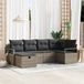 vidaXL Tuinbank Set 2 zitplaatsen Polywood Grijs