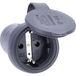 AS Schwabe 60417 Koppeling met randaarde Massief rubber 230 V Zwart IP44